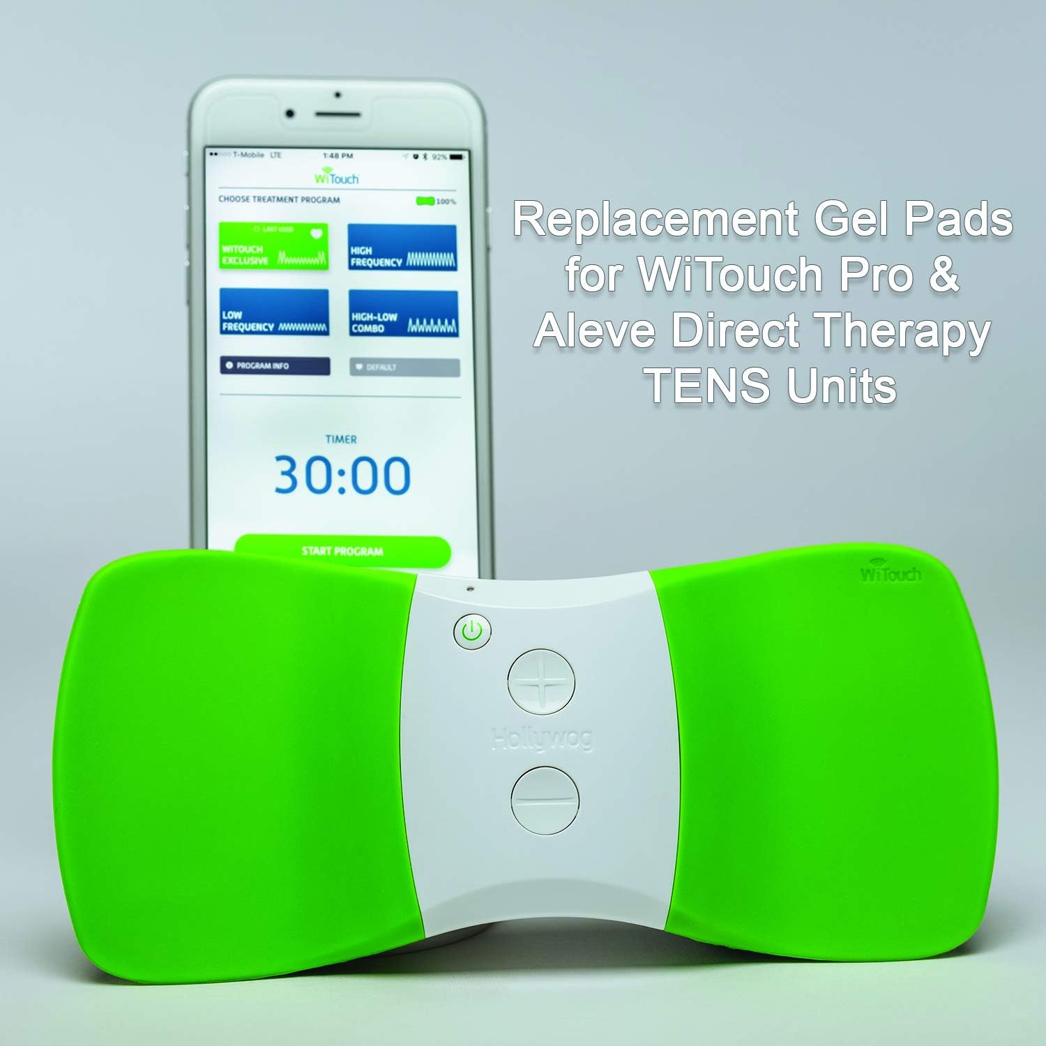 Gel Pad Refills for WiTouch Pro & Aleve Direct Therapy TENS Units - 1 Pack of 10 pads: Health & Personal Care