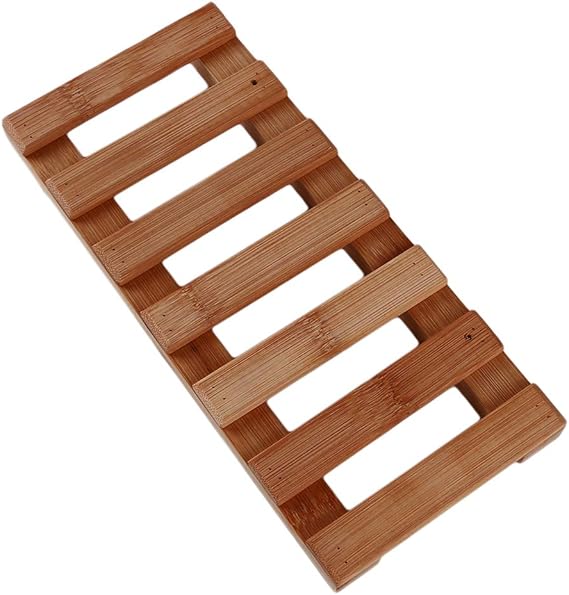 KISSFRIDAY Natural Bamboo Floating Shelves Wall Mounted