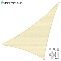 SunnyRoyal 8'x12'x14' Heavy Duty Sun Shade Sail