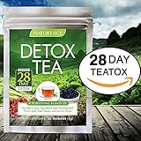 Nature Ace 28 Day Detox Tea - Best For Teatox, Body Cleanse, Bloating and Body Fat Reduction, Liver + Skin Detox, Weight Loss - 100% Natural Organic Chinese Herbs - For Men & Women - Premium Tea Bags