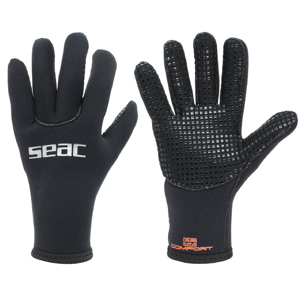 SEAC Comfort 3.0, 3 mm Neoprene Diving Gloves and Anti-Slide Palm