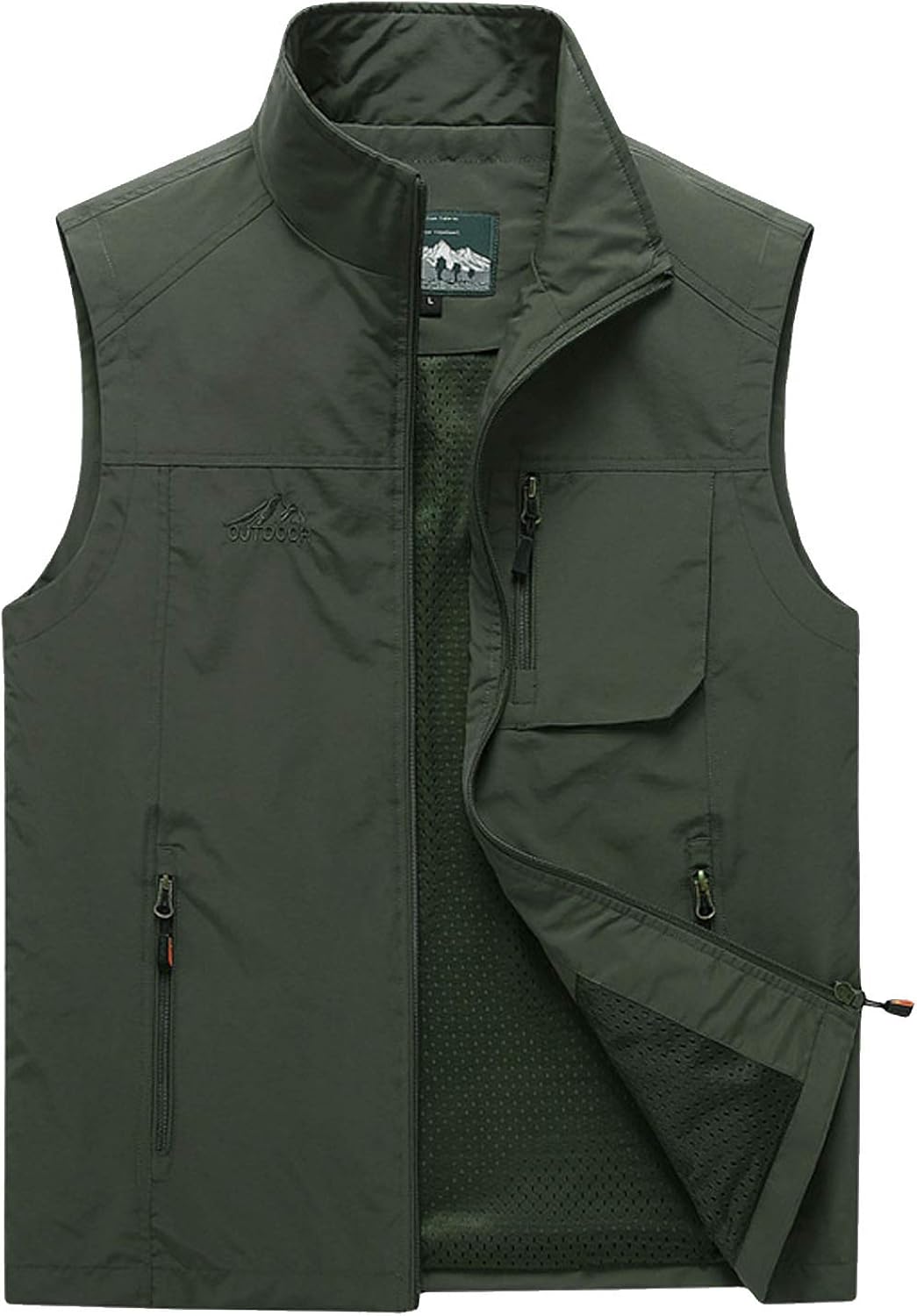 Flygo Men's Casual Outdoor Lightweight Quick Dry Travel Safari Fishing Vest at  Men’s Clothing store