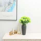 Tifuly 12 PCS Artificial Roses 50cm Silk Long Stem Bouquet Green view 5