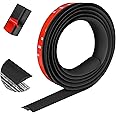 10Ft Floor Transition Strip Self Adhesive Carpet to Tile Floor Edging Trim PVC Threshold Strips, Peel and Stick Floor Joining Strip Suitable for Threshold Height Less Than 5mm(Black)