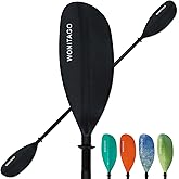 WONITAGO Kayak Paddles with Alloy Shaft and PP Blade, Floating Kayaking Oars, Adjustable 230-250 cm/90-98 Inches, 210-230 cm/82-90 Inches