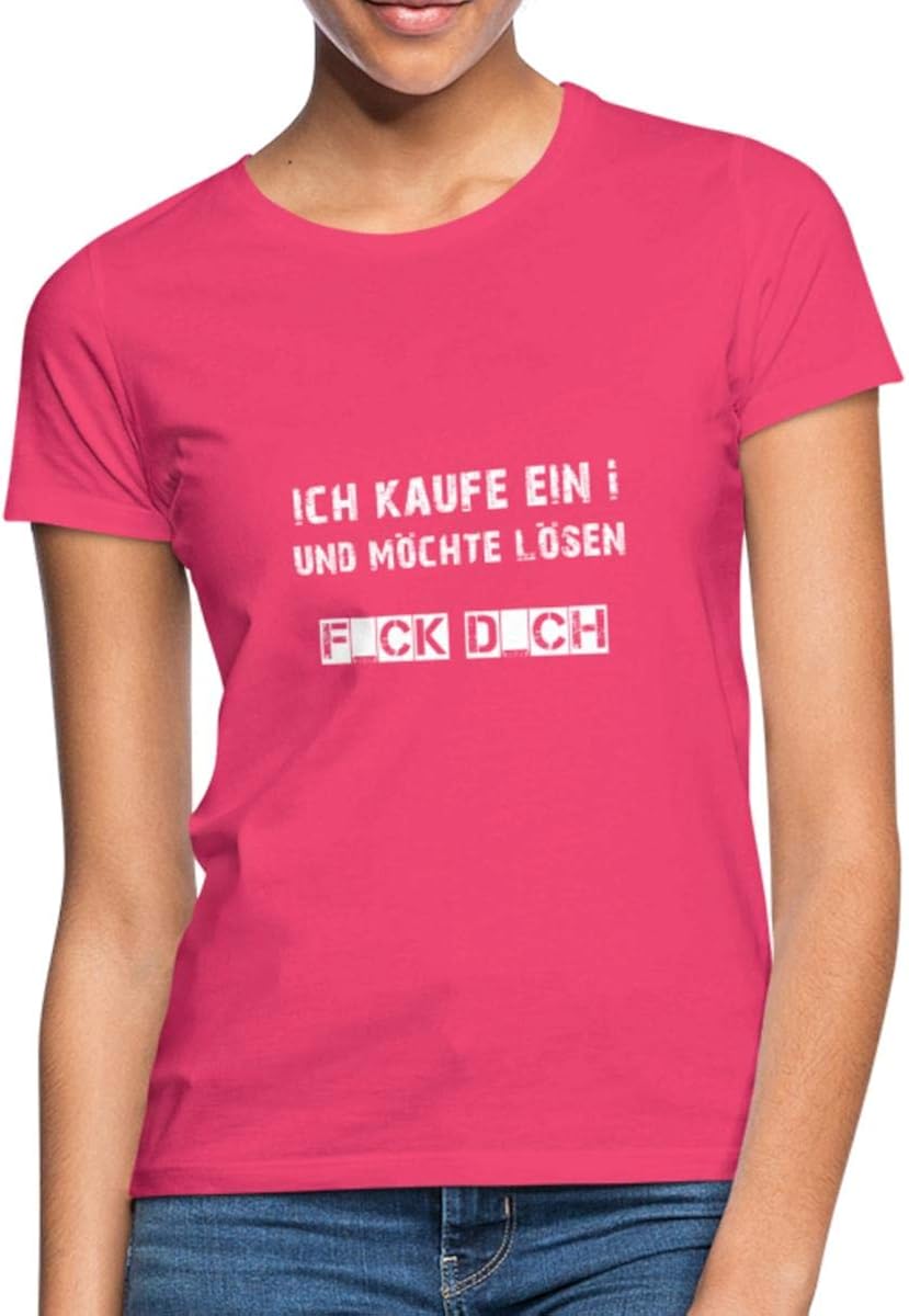Ich Kaufe EIN I Und Möchte Lösen Lustiger Spruch Frauen TShirt Amazon.de Bekleidung