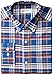 Haggar Men's Large Plaid Fancy Pinpoint Oxford Long-Sleeve Regular-Fit Shirt
