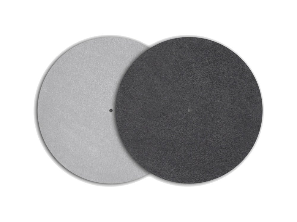 Pro-Ject Leather it, Turntable mat with special sound characteristcs, Grey