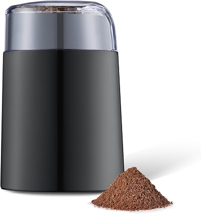 Amazon Basics Electric Coffee Bean Grinder Black 30 g in 10 sec