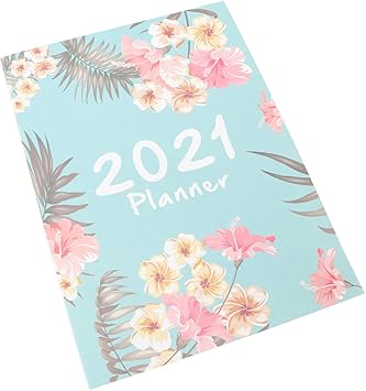 Amazon Ounona 21年 手帳 ノートブック スケジュール帳 おしゃれ 花柄 サイズ メモ 女の子 学生用 文房具 手帳 文房具 オフィス用品