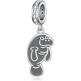 Feijiesi Manatee Gifts 925 Sterling Silver Manatee Charms Cute Animal Jewelry Gifts for Women