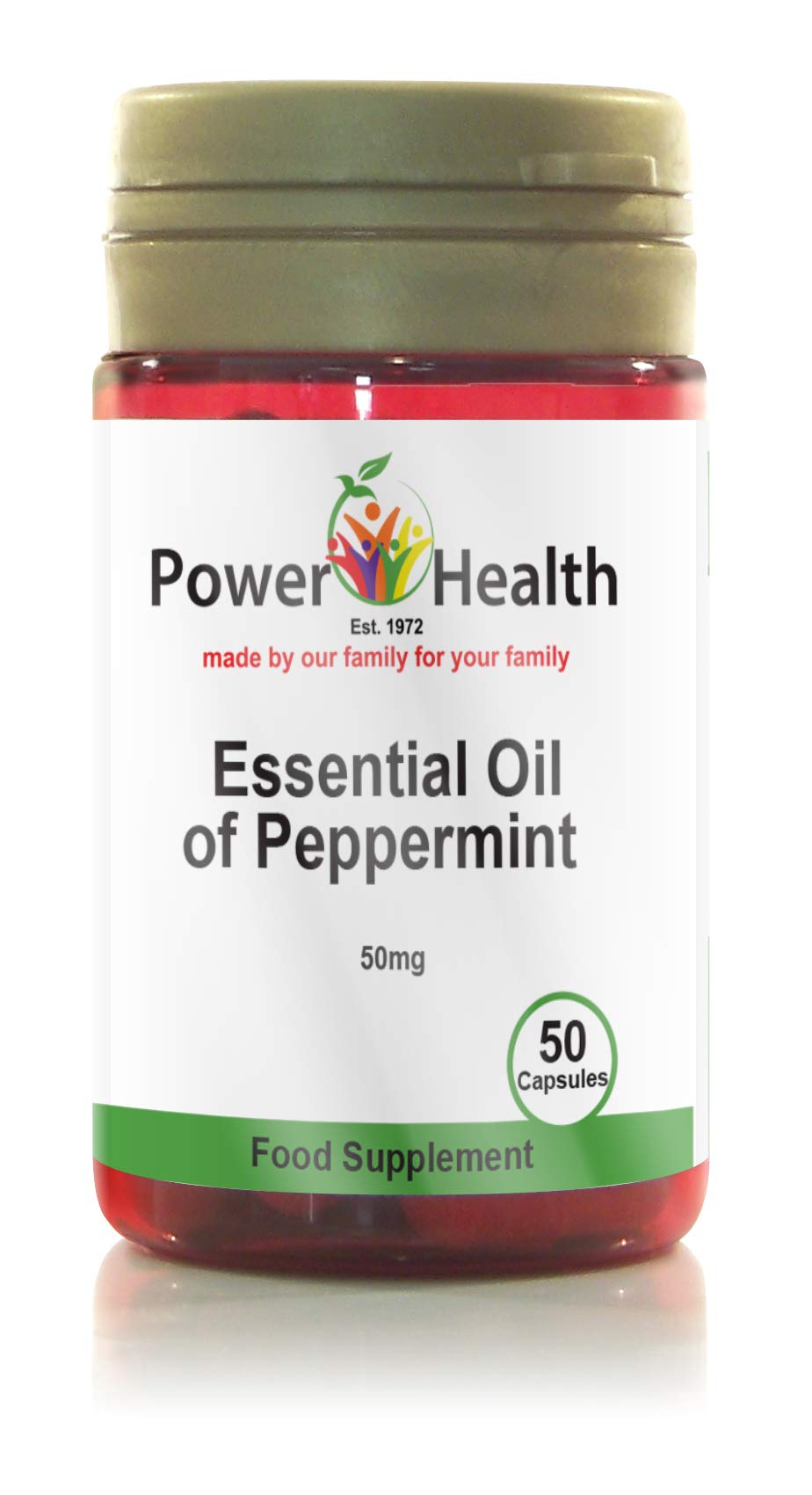 Power Health 50mg Peppermint Oil Capsules - Pack of 150 Capsules