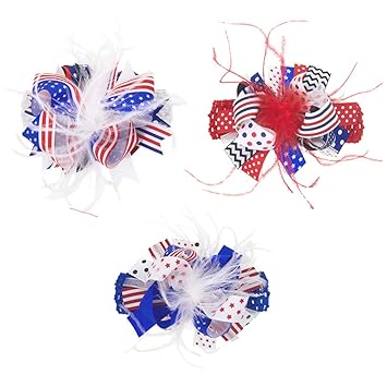 4th of july baby bow