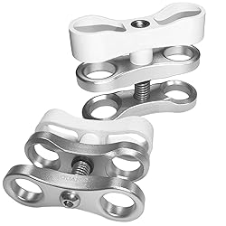 Nitescuba 2PCS 1'' Standard Ball Clamp Mount,Long