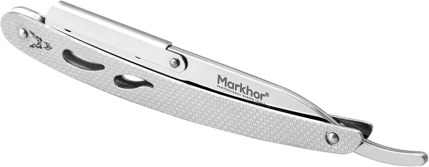 MARKHOR® Rose Wood Polish, Cut Throat Razor Kit, Mens Straight Razor, Barber-Grade Cutthroat Razor - Image 5