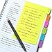 10 Colored bullet journal pens fine point tip markers, 60 Ruled 4 x 6 inches Divider sticky notes with tag (6 Assorted Vibrant Colors), Sticky Journals Page tabs, Organizing School and Office Supplies
