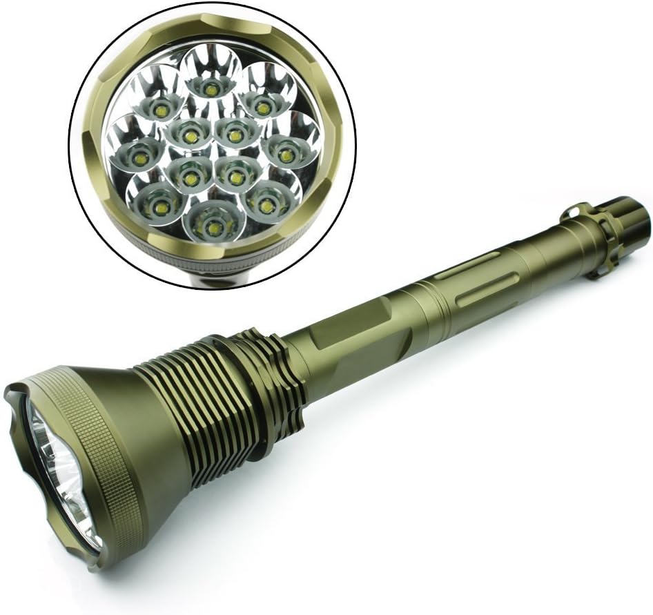KK-LIGHT KKgud New Outdoor 13000 Lumen 12 x CREE XM-L T6 LED Flashlight Torch