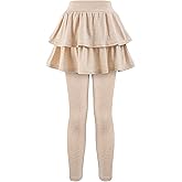 GUOGUOWU Girls School Uniform Pants Leggings with Skirts Stretch Warm Jegging 4-12 Years
