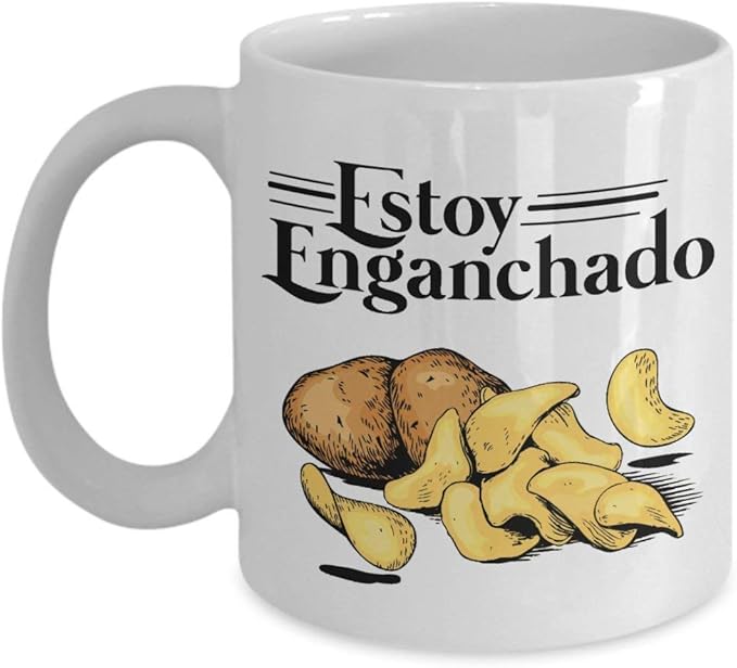 Safaroma Estoy Enganchado Patatine Patate Caffe Te Tazza Accessori Spagnolo Parlante Con Coltura Ispanica Patata Tedesca Donna Ceramica Dolce Decorazione Giapponese Condoglianze Orion Nel Barbecue Amazon It Casa E Cucina
