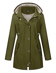 LOMON Women Rain Jacket Lightweight Hooded Jackets