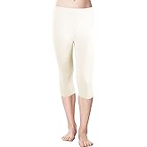 Red Bene Women's Microfiber Seamless Capri Leggings
