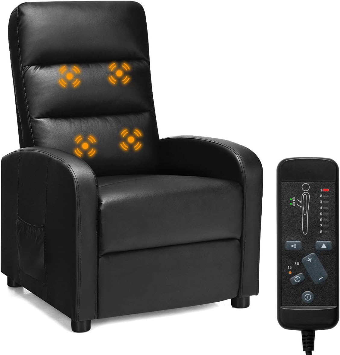 Giantex Massage Recliner Chair, Reclining Adjustable Sofa