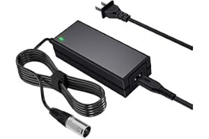 NVMW 24V 2A 3-Pin XLP Electric Scooter Charger Compatible with Go-Go Elite Traveller, Pride Mobility, Jazzy Power Chair Charger & Plus Ezip Mountain Trailz