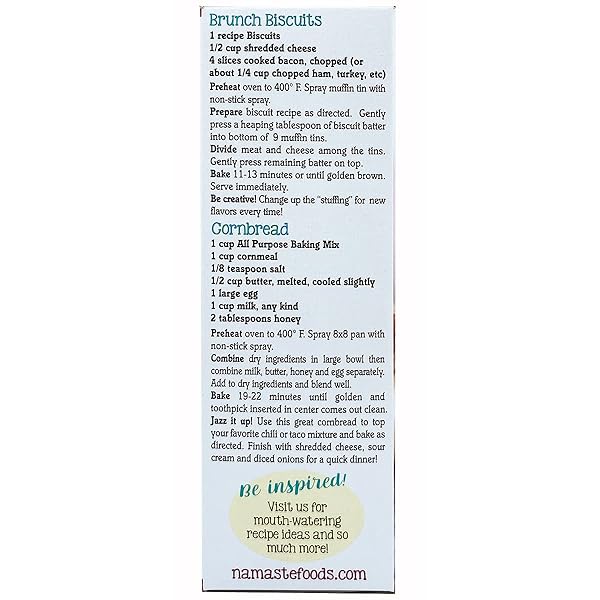 NAMASTE FOODS ORGANIC GLUTEN FREE ALL PURPOSE BAKING MIX, 16 OUNCES – ALLERGEN FREE