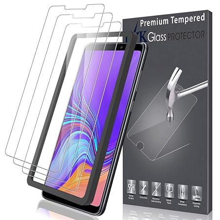 K&L LK Schutzfolie für Samsung Galaxy A9 2018 [3 Stück], Samsung Galaxy A9 2018 Panzerglas, [Alignment Frame Einfache Install
