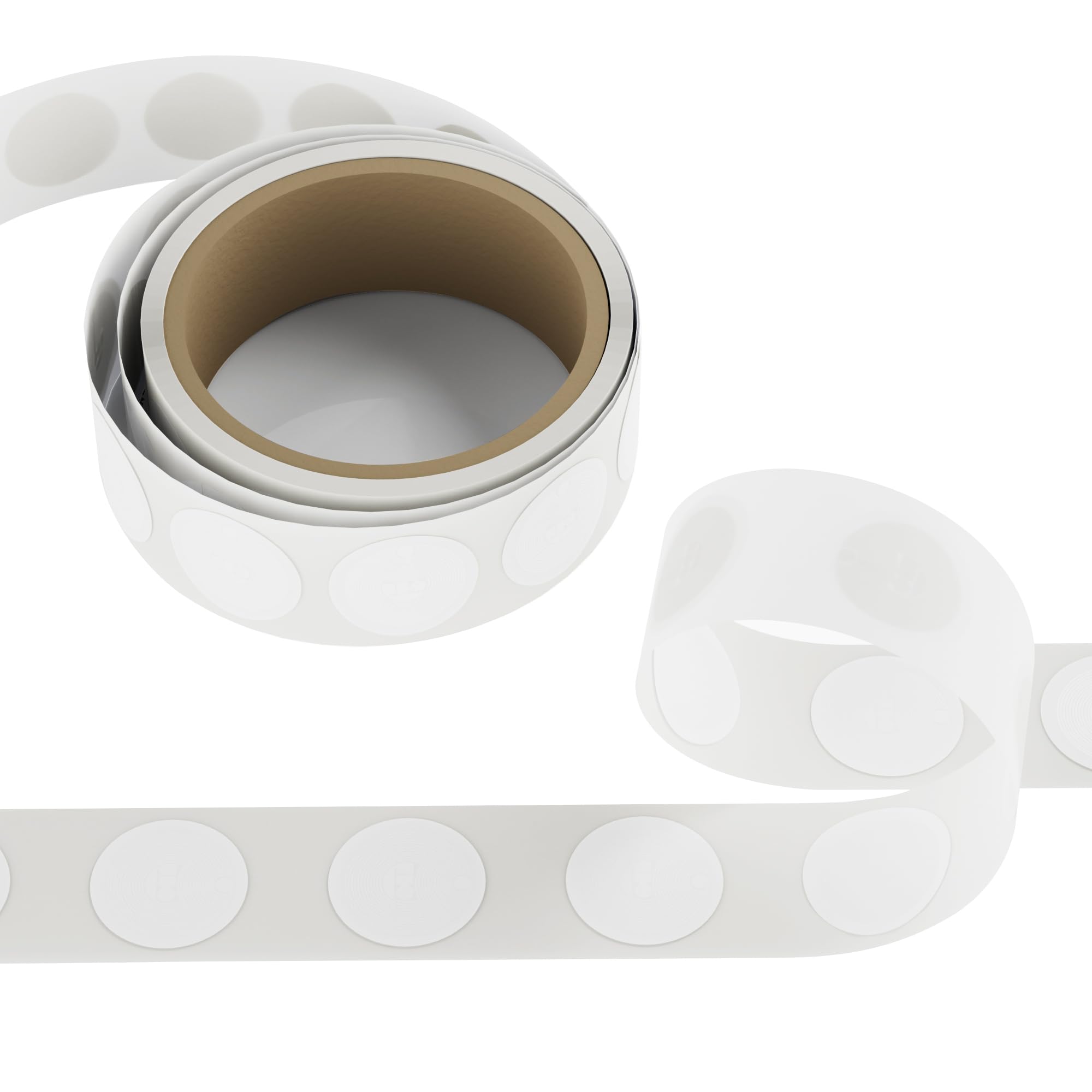 SANPOPO 50pcs NFC Tags NTAG215 NFC,White Programmable NFC tag Rewritable NFC （25mm）,Identification Badges, 504 Bytes Memory for Android iPhone and All NFC Enabled Device — image 1