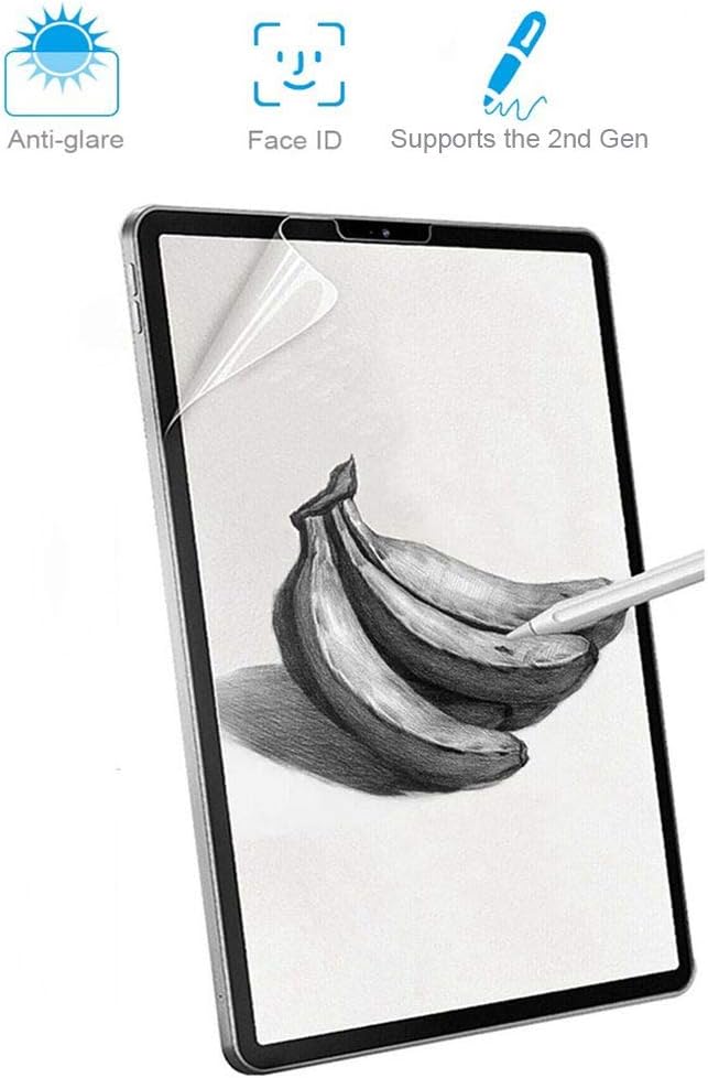 Paperlike iPad Pro 12.9 Screen Protector, High Touch Sensitivity Paper-Like Screen Protector PET Film for Drawing Sketch/Pencil Compatible/Anti Glare/Scratch Resistant-1 Pack