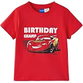 Disney Girl &amp; Boy Birthday Shirt 2-9Y, Cute Graphic Tee, Character Clothes | Disney Officially Licensed T-Shirt, Adorable Prints, Vibrant Colors, Soft Fabric, Durable Quality for Birthday Celebration