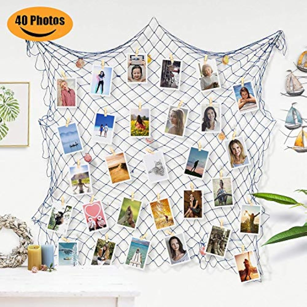  Photo Sculptural Frames & Holders Hanging Display 79x40 Inch, Fishing