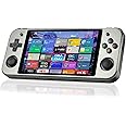 RG552 Handheld Game Console , RK3399 Chip Dual OS Linux , Android System Support WiFi Online Games Built-in 64G SD Card 2500 Classic Games (Gray)
