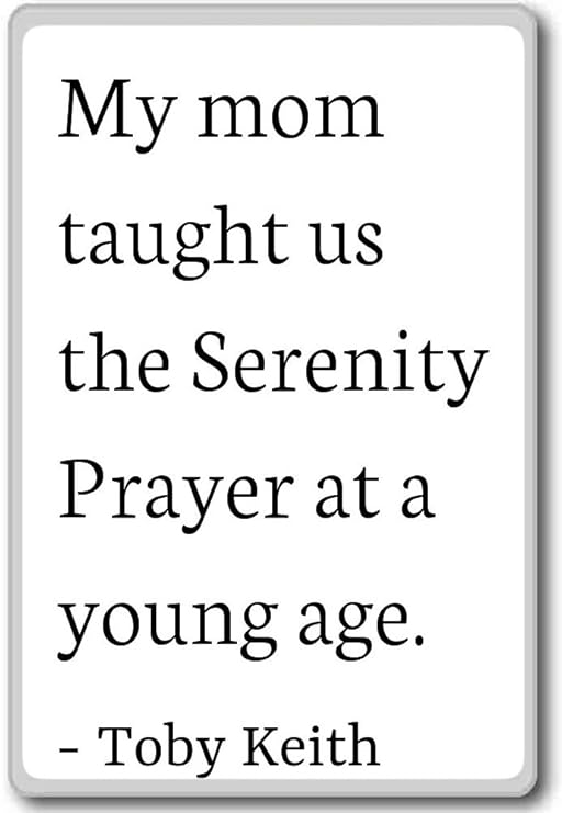 Mi mamá nos enseña la serenidad oración en un joven... - Toby ...