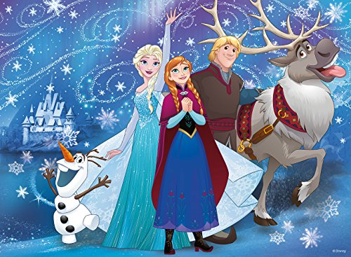 Ravensburger 136100 Disney Frozen Glitzernder Schnee 100 Teile XXL Kinderpuzzle - Puzzle für Kinder ab 6 Jahren - mit Glitzer Eiskönigin Kinderpuzzle – Bild 3