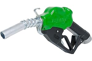 Fill-Rite N100DAU13G 1” 3 to 40 GPM Automatic Fuel Transfer Nozzle - Compatible with Gasoline, Diesel, Biodiesel up to B20, E15 & Kerosene - Green