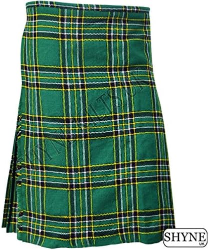 SHYNE_ENTERPRISES Green Plaid Children's Boy's Kid's Tartan Kilts Scottish -100% Acrylic Kilt (Waist 26"/Length 18")