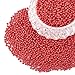 PH PandaHall 4500 pcs 6/0 Glass Seed Beads Round Pony Bead Diameter 4mm for Earring Bracelet Necklace Choker Waist Chain Jewelry DIY Craft, Red Opaque Colours