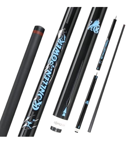 KONLLEN Carbon Fiber Pool Cue Stick 58-inch Professional