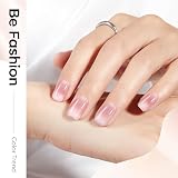 Modelones Gel Nail Polish Set 6 Colors Nude Pink Milky White Jelly view 3