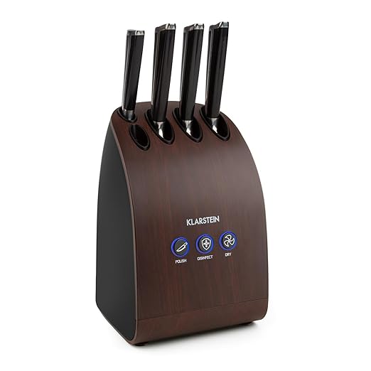 title=Klarstein Miss Knife affilacoltelli affilalama elettrico (sterilizzatore UV,