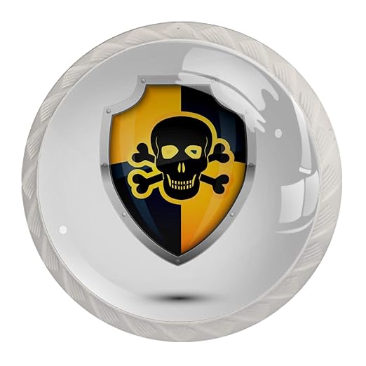 Schrankknöpfe Schädelschild Vintage Cabinet Hardware Runder Knopf mit