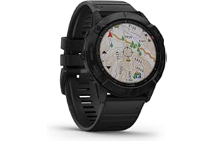 Garmin Fenix 6X Pro, Premium Multisport GPS Watch, Features Mapping, Music, Grade-Adjusted Pace Guidance and Pulse Ox Sensors