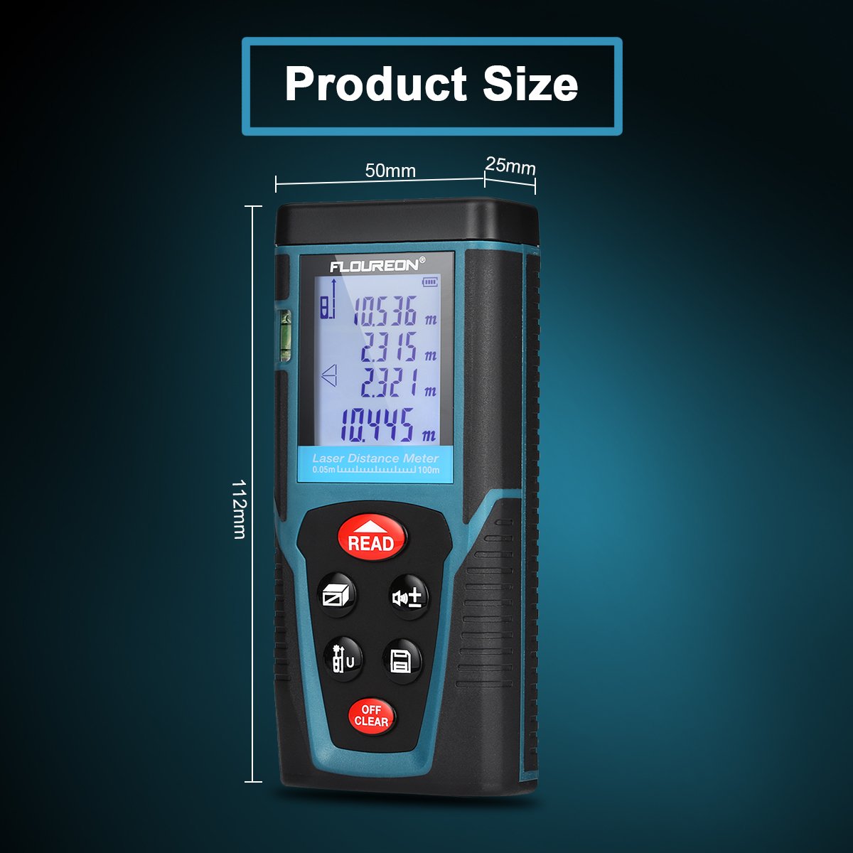 Distanziometro Laser CIGMAN CD60R - 120m, Display IPS, Misurazione Bilaterale - Foto 2