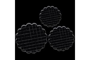 Qimoo 3 Pieces Acrylic Stamp Blocks Set, Sector Clear Stamping Blocks Tools Set With Grid Lines for Scrapbooking Crafts Making