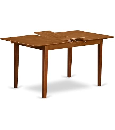 Mesa Comedor Norfolk Rectangular Con Hoja Mariposa – Madera De Caucho Y Cerezo, 54x32 Pulgadas