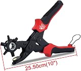 DSL Daily Supply Leather Hole Punch Tool Multi-Size Revolving Puncher with Ruler view 4