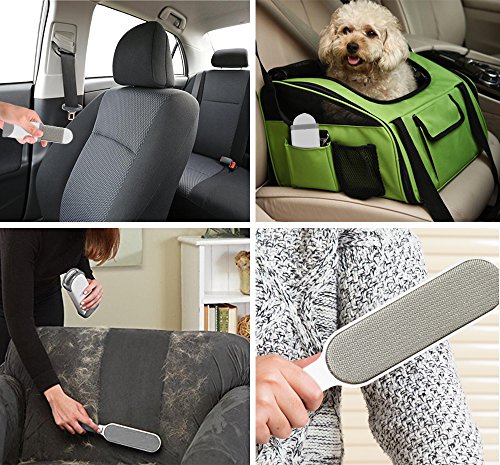 ASINNO Pet Hair Remover Brush/Fur Lint Removal with Self-Cleaning Base for Clothes and Couch/Furniture-Fur & Dust Removal Tool Kit