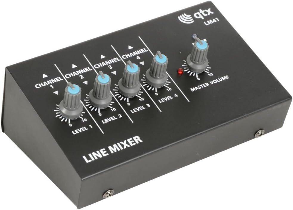 4 Mono Channel Line Level & Instrument/Microphone Mixer Amazon.co.uk